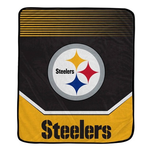 Nfl Pittsburgh Steelers Half Tone Lines Tab Royal Plush Blanket : Target