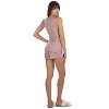 Memoi Women's Soft Rib Slub Knit Tank Top with Side Slits - 3 of 4