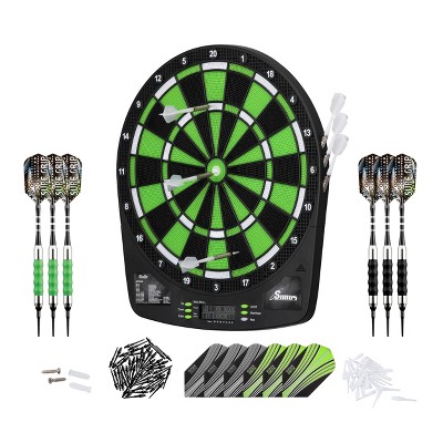 Fat Cat Sirius 13.5" Electronic Dartboard, Sure Grip Darts, and Accessory Set