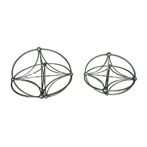 VIP Metal 7.48 in. Silver Orb Table Decor Set of 2 - 1 of 1