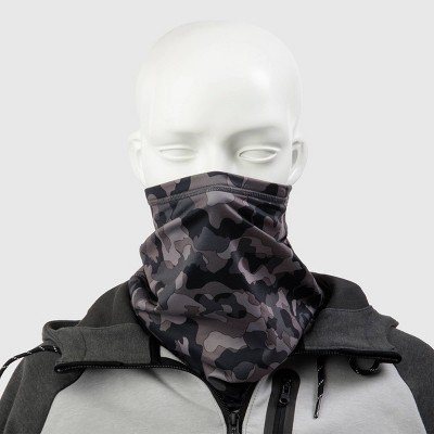 Isotoner Men's Camouflage Gaiter Scarves - Black One Size