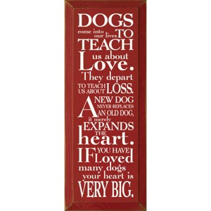 Slickblue Pet Loss Wall Decor – Sentimental Dog Quote Wood Sign – Rustic Home Accent for Dog Owners 7x18, Color Options - 1 of 3