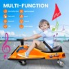 24V Electric Drift Go-Kart for Kids Ages 3-12 with 1:1 Steering Ratio, Rear-Wheel Drifts¨C Safe & Durable Ride-On Kart - 4 of 4