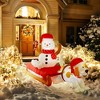 Nifti Nest Inflatable Christmas Decor - Snowman and Dog - 4 of 4