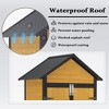 Outdoor Storage Cabinet Storage Shed with Waterproof Roof Lockable Doors Removable Shelves Foldable Table Hooks 69 Inches Garden Tool Shed - 2 of 4