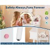 Bear-Shaped Kids Vanity Set with Lights - Wooden Princess Toddler Makeup Desk, Mirror & Stool - Pretend Play Bedroom Set for Little Girls - 3 of 4
