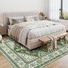 Washable Vintage Rug Non Slip Low Pile Rug Soft Throw Floor Cover Foldable Indoor Carpet for Living Room Bedroom Playroom Nursery - 3 of 4