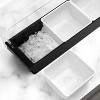 Aoibox Ice Chilled Serving Tray with 3 Compartments - Condiment Server Caddy for Fresh & Cool Food Presentation, Dishwasher Safe - 4 of 4