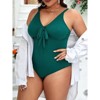 Coolmee Womens Puls One Piece Swimsuits Halter Bathing Suits Push Up Swim Suits Slimming Tummy Control Swimwear - 2 of 4