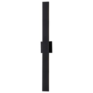 C Cattleya Black Dimmable LED Outdoor Wall Lantern Sconce with Frosted Glass - 1 of 4