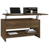 vidaXL Coffee Table Brown Oak 31.5"x19.7"x15.7" Engineered Wood - 4 of 4