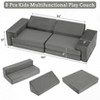 Kids Couch 8PCS Play couch,modular kids play couch for playroom, Playhouse Play Set for Toddlers Babies, Foam Modular Sectional Sofa - 3 of 4