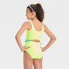 Girls' Solid One Piece Swimsuit - Cat & Jack™ Pink - 2 of 3