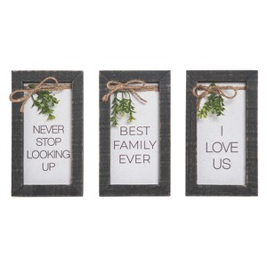 Transpac Framed Easel Back Everyday Sign Set of 3 Spring Home Decorations - 1 of 1