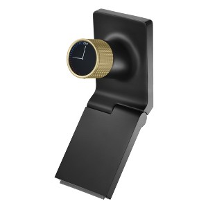 Sumerain Wall Mount Bathroom Sink Faucet with Swiveling Waterfall Brass Spout, Black and Gold - 1 of 4