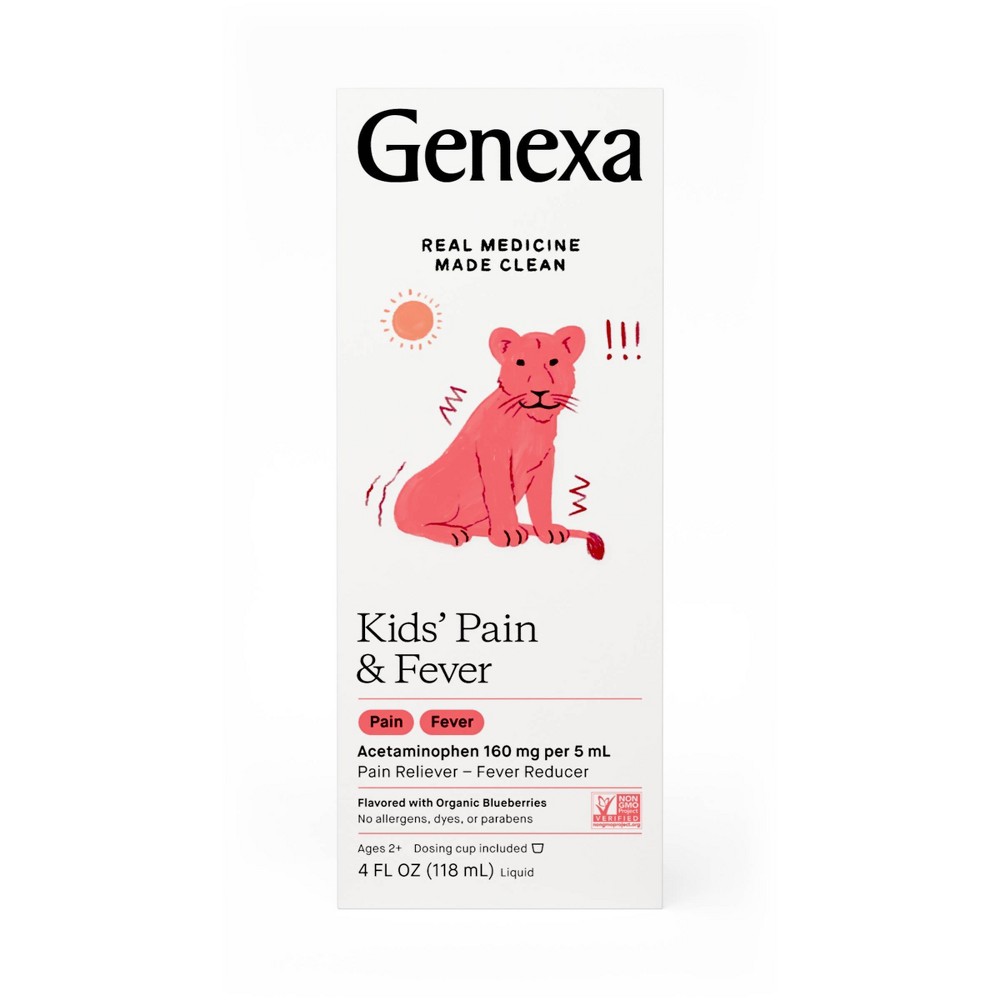 Genexa Children s Acetaminophen Oral Suspension  4 oz exp 2/2025 (bid per each qty 2)