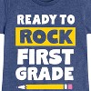Girls' - Instant Message - Ready to Rock First Grade Fitted Short Sleeve Graphic T-Shirt - 2 of 4