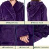 PAVILIA Women Robe with Hood, Fleece Plush Soft Long Hooded Robe, Fluffy Fuzzy Cozy Warm Bathrobe Shower Spa House - 3 of 4