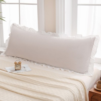 Ruffled Pillow Shams & Body Pillow Cover – Soft Wrinkle Resistant Bedding Collection Envelope Closure