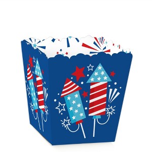 Big Dot of Happiness Firecracker 4th of July - Party Mini Favor Boxes -  Party Treat Candy Boxes - Set of 12 - 1 of 4