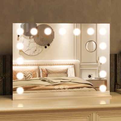 Beautypeak Led Hollywood Mirror Rectangle Bathroom Vanity Mirrors 23