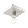 Livex Lighting Solna 1 - Light Flush Mount in  Brushed Nickel - 2 of 4
