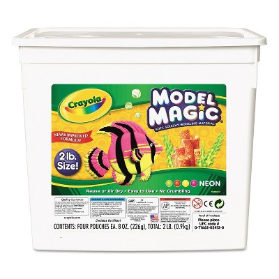 Crayola Model Magic Modeling Compound 8 oz each/Neon 2 lbs. 232413