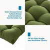 Outdoor Chair Cushions,3 Piece Loveseat Outdoor Cushions Set,Tufted/Wicker Patio Cushion for Patio Furniture All Weather,44"x19"x5" - 4 of 4