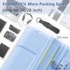 FONTOI Expandable Hardshell Luggage, 28" Suitcases with Double Wheels, Checked Luggage, Sky Blue, 18.5"*11.6"*29.5" - 4 of 4