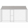 Dog Cage Silver 400 x 200 x 256 cm Galvanised Steel - 3 of 4