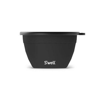 S'well 64oz Salad Bowl Kit Onyx: Stainless Steel, Leakproof,  Dishwasher-Safe, Salad Bowl with Lid