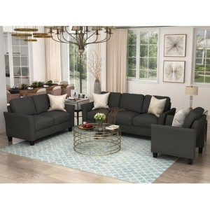 Polyester-blend 3 Pieces Sofa Set - 1 of 4