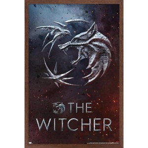 Trends International Netflix The Witcher: Season 3 - Medallion One Sheet Framed Wall Poster Prints - 1 of 4