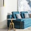 Small Carbon Steel Coffee Table with Microcrystalline Stone Top and Modern Design for Living Room - 2 of 4
