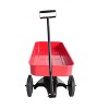 Racxily Garden cart Reuniong Railing, solid Wheels, All Terrain Cargo Wagon with 280lbs Weight Capacity - 3 of 4