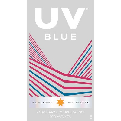 UV Blue Raspberry Flavored Vodka - 750ml Bottle