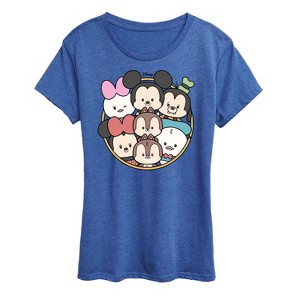 Women's - Disney - Mickey Friends Group Short Sleeve Graphic T-Shirt - 1 of 4