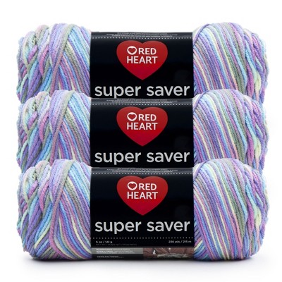 Red Heart Super Saver Yarn 3 Pack-Monet