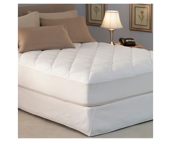 Spring Air&#174; Won't Go Flat Mattress Pad - White (Twin)