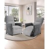 Recliners Home Seating with Thick Backrest, Electric Adjustable Reclining Chair with Remote Control and Side Pockets, Single Sofa - 2 of 4