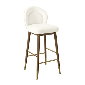 Hailey Velvet Stool - 1 of 4