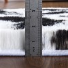 Acekool 2x6 Black White Shag Rug, Ultra Soft Tie-Dye Plush Runner, High Pile Non-Slip Fuzzy Carpet for Bedroom, Nursery, Living Room - 2 of 4