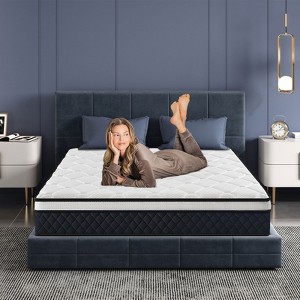 ELJGET Full/King Mattress, 10" Mixed Memory Foam Mattress, Bagged Spring, Medium Firm Feel and Motion Isolation - 1 of 4
