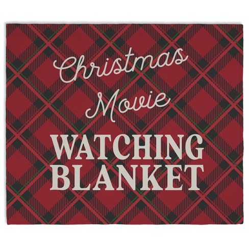 Personalization Mall Christmas Movie Watching Blanket, 50" x 60" Plush Fleece - image 1 of 1