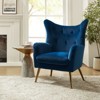 Godefroy Upholstery Accent Chair velvet with Wingback | Karat Home - 3 of 4