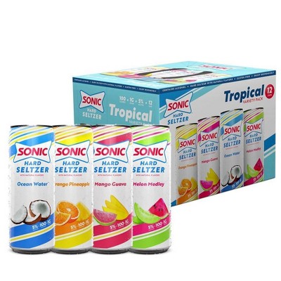 Sonic Hard Seltzer Tropical Variety Pack - 12pk/12 fl oz