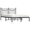 vidaXL Metal Bed Frame with Headboard Black 59.1 in.x78.7 in. - 4 of 4