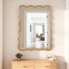 Whisen 30"x40" Wavy Rectangle Decorative Mirror, Solid Wood Frame, Entryway - 2 of 4