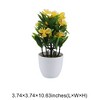 Unique Bargains Artificial Plants Phalaenopsis Orchid Display Plastic 3.74"x3.74"x10.63" 1 Pc - 3 of 4
