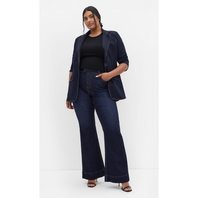 Women's Plus Size West End Jean - dark denim | CITY CHIC
